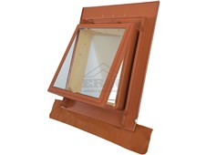 ERGO Střešní vikýř 2000-UNIVERZÁLNÍ OKNO - cihlově červená ERGO Střešní vikýř 2000-UNIVERZÁLNÍ OKNO - cihlově červená