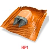 HPI Venduct® solar DUO KIT - univerzální hadicový a kabelový prostup červená