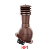 HPI Odvětrávací set prům. 125/110 - pro šindel a rovné plech. krytiny - tmavě hnědá