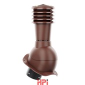 HPI Odvětrávací set prům. 125/110mm - vysoký profil -pro plech.tvarované krytiny - hnědá