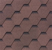 IKO klasické šindele SUPERGLASS HEX 3 tabulový 27 -  Podvojná Hnědá Ultra - samolepivý