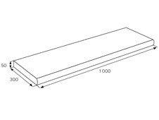 BEST BAZÉNOVÝ LEM přímý s přesahem 50/1000/300mm colormix sand