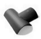 BESK SUPER lesklá Hřebenáč rozdělovací T černá