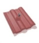 BESK EXTRA matná Taška hromosvodu - pozink višňová