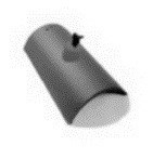 BESK SUPER lesklá Hřebenáč hromosvodu - měď břidlicově šedá