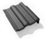 BESK SUPER lesklá Taška krajová pravá břidlicově šedá