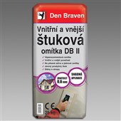 DEN BRAVEN Vnitřní a vnější štuková omítka DB II (06.70p) 25kg DEN BRAVEN Vnitřní a vnější štuková omítka DB II (06.70p) 25kg
