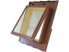 ERGO Střešní vikýř 2000 –např. pro Betonpres, Bramac Classic, Besk, KM Beta - červenohnědá