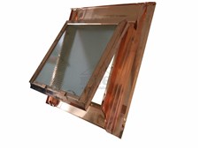 ERGO Střešní vikýř 60×60 – pro neprofilované střešní krytiny – MĚDĚNÝ