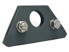 ERGO Jednoděrový držák pro 3 metrové protis.tyče - falc. plech - HLINÍKOVÝ- antracit