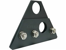 ERGO Dvouděrový držák pro 3 metrové protis.tyče - falc. plech - HLINÍKOVÝ- antracit ERGO Dvouděrový držák pro 3 metrové protis.tyče - falc. plech - HLINÍKOVÝ- antracit