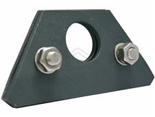 ERGO Jednoděrový držák pro 2 metrové protis.tyče - falc. plech-POZINK BARVENÝ- černý ERGO Jednoděrový držák pro 2 metrové protis.tyče - falc. plech-POZINK BARVENÝ- černý