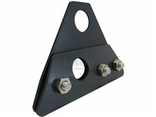 ERGO Dvouděrový držák pro 2 metrové protis.tyče -falc. plech-POZINK BARVENÝ- hnědý