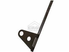 ERGO Dvouděrový držák – rovný pro neprofilovanou krytinu - tmavě hnědá