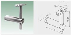 JAP Nerezový Krček madla pro balustrádu mimo osu sloupku nastavitelný, AISI 304