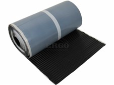 ERGO Těsnící pás kolem komínů samolepící – OLOVO-PLISOVANÉ, š.300mm - černá