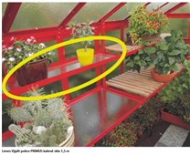 LIMES Pěstební stůl PRIMUS s kaleným sklem 1,5 m