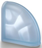 LUXFERY - Luxfera Pegasus Curved Terminal O Sat Acquamarine, s vlnkou, satin