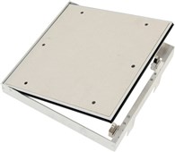 Revizní dvířka PRACHOTĚSNÁ do zdiva 200/200/12,5 GKB se speciálním US zámkem