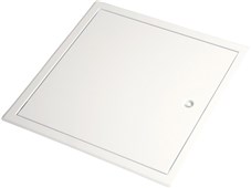 Revizní dvířka SOFTLINE do SDK konstrukcí i zdiva 400/400  plechová bílá, zámek klička