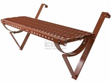 ERGO Stoupací komplet – rovný k zavěšení, rošt 80 cm - cihlově červená