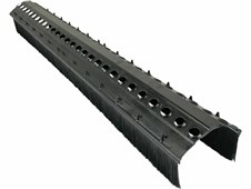 ERGO Větrací pás hřebene s kartáči, délka 1m, antracit