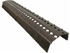 ERGO Větrací pás hřebene s kartáči, délka 1m, tmavě hnědá