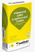 WEBER Webermix vápenný 2,5 MPa - vápenná zdící a spárovací malta WEBER Webermix vápenný 2,5 MPa - vápenná zdící a spárovací malta