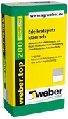 WEBER WeberTop 200 aqubalance - 4mm škrábaná omítka barevná hrubozrnná 25kg