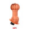 HPI Rotační odvětr. set prům.150mm - pro šindel a rovné plechové krytiny - červená